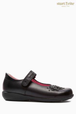 Black Start-Rite Fleur School Shoe